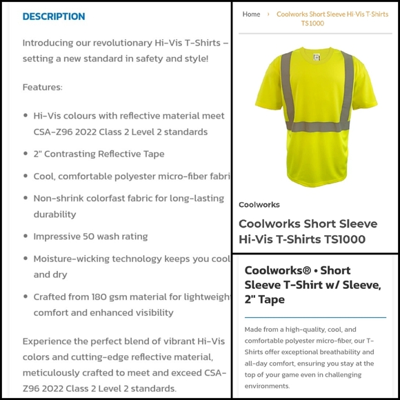 NWOT Safety High Visibility Men's Size 3XL Yellow - Picture 6 of 15